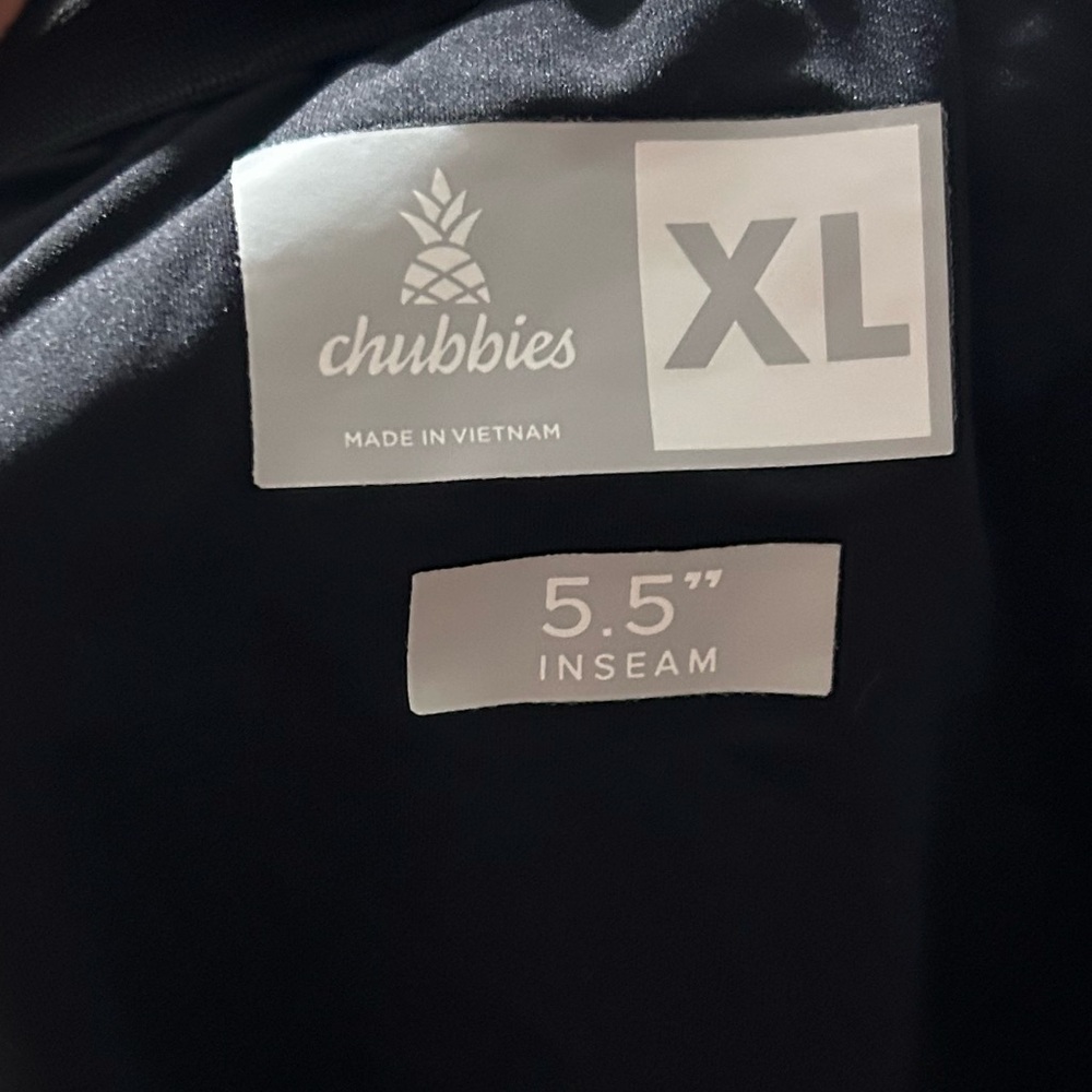 Chubbies 5.5" brief lined running shorts Color marbled blue/black XL - Picture 3 of 3